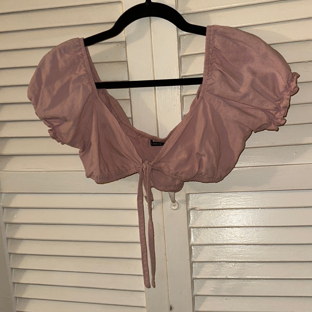 Pink SHEIN crop top